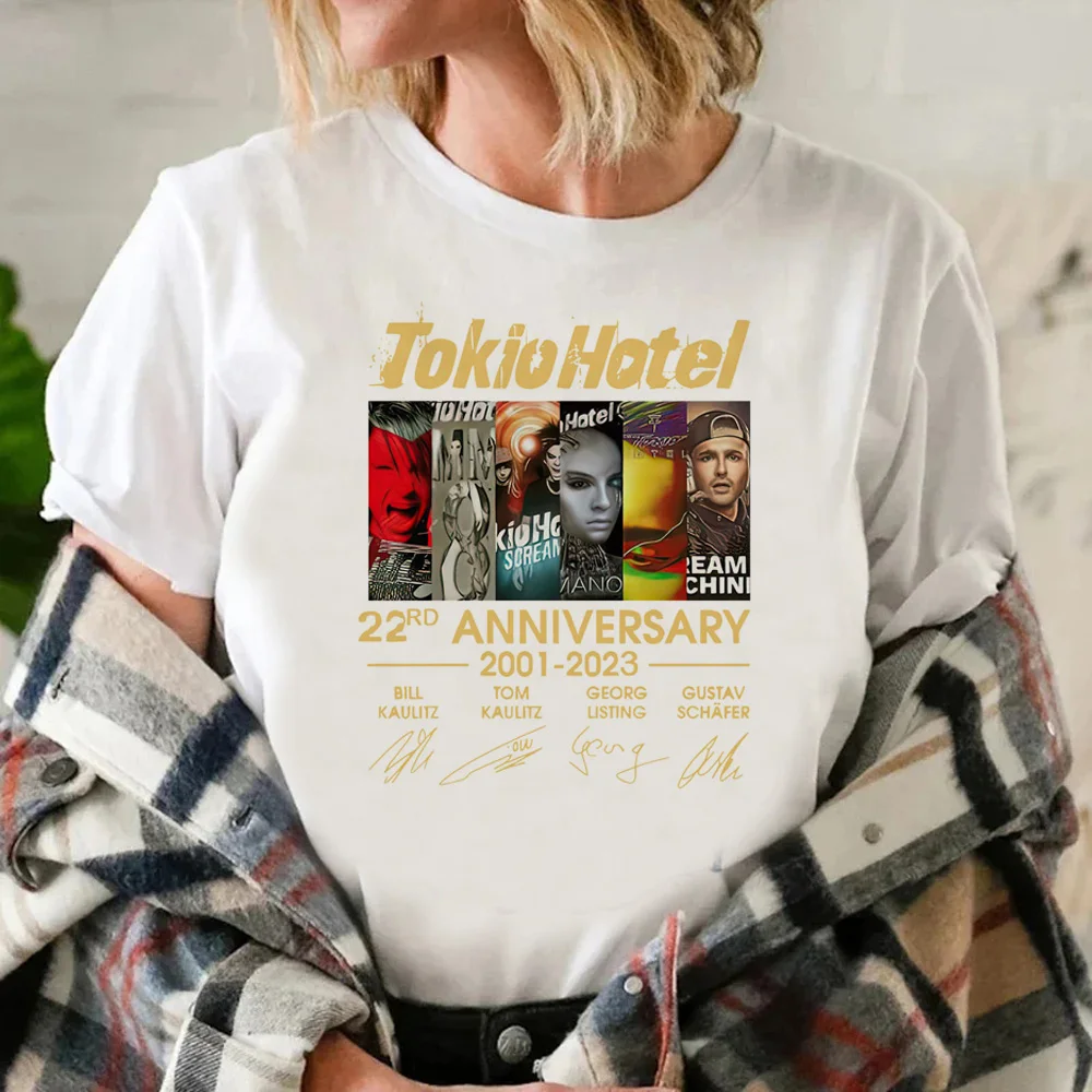 Tokio Hotel top women comic t shirt girl anime clothes