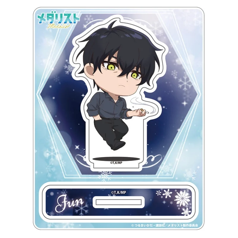 Anime Medalist Yuna Yagi Inori Yuitsuka Tsukasa Akeuraji Q-Style Acrylic Stand Model Plate Keychains Desk Decorations