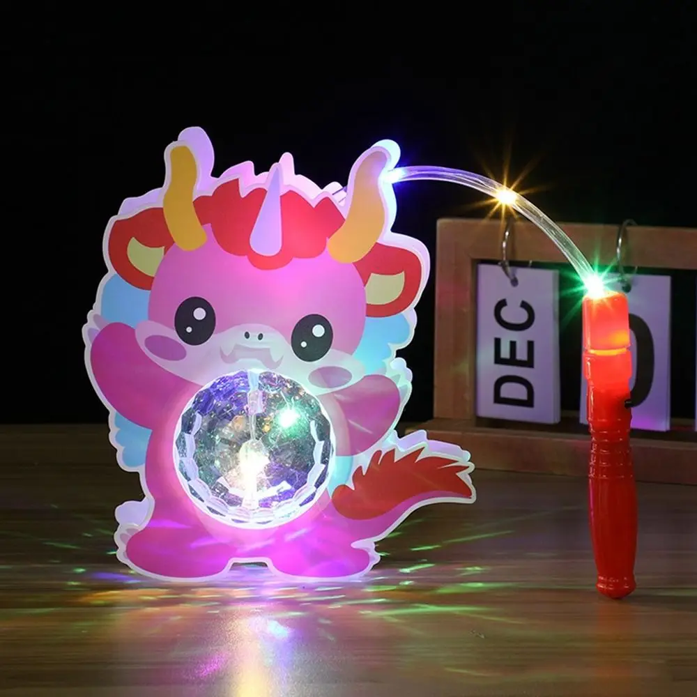 Lanterne chinoise en forme de dragon de dinosaure de dessin animé pour enfants, veilleuse LED mignonne, festival de la mi-automne, cadeau de nouvel an