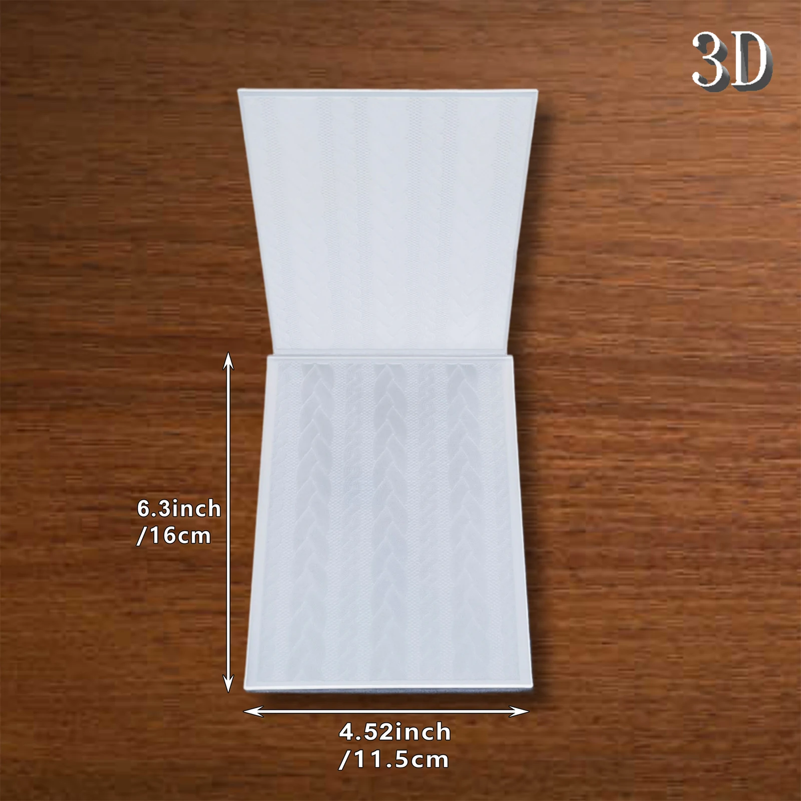 1pc newly arrived 3D embossing folder - natural woven rattan texture background, convenient embossing for making cards and scrap view 3