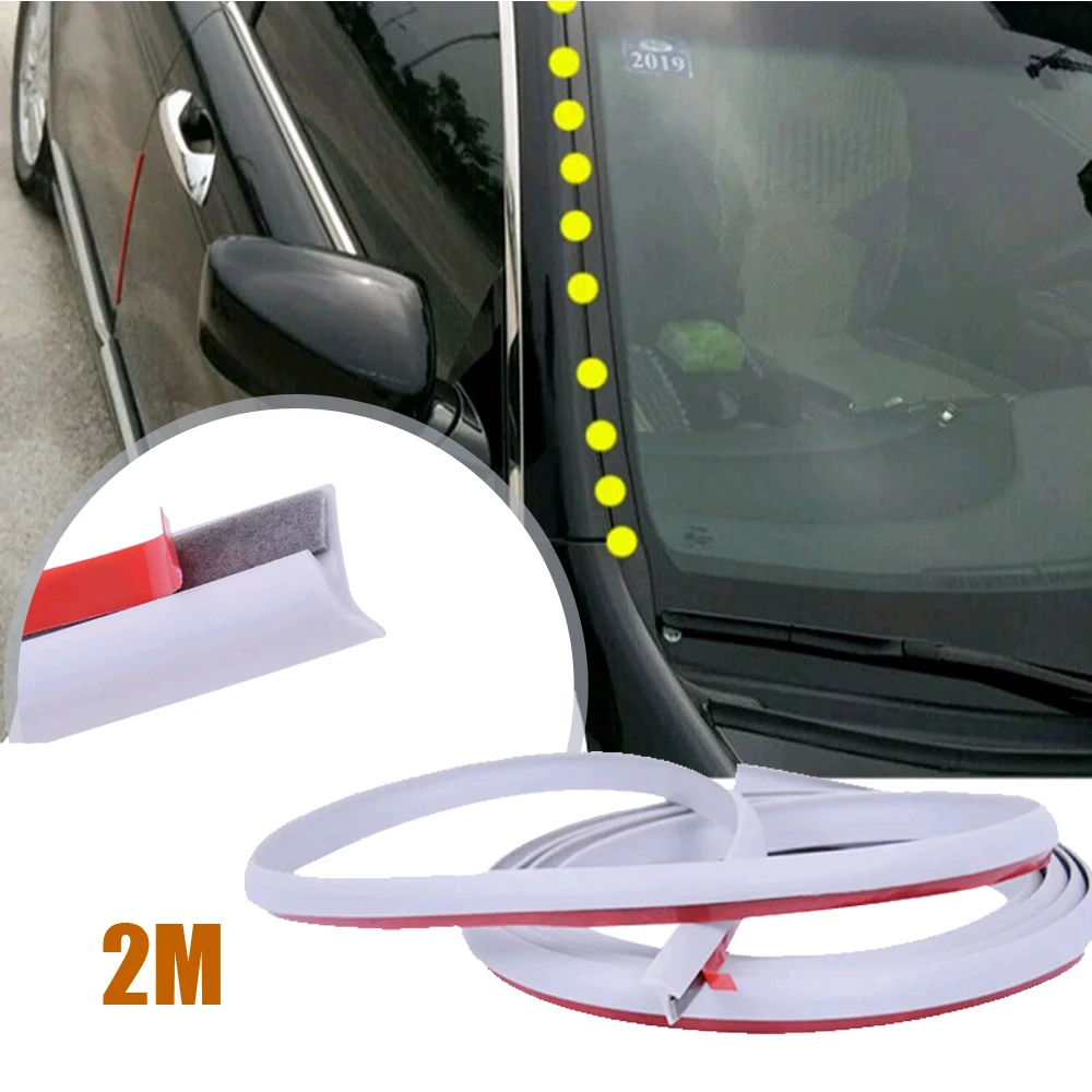 

1pc Car Window Rubber Sealing Strip Slanted T-Type Universal Car Door Edge Sealant Sound Insulation Weatherstrip Auto Accessory