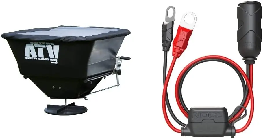 

Broadcast Spreader, All-Purpose Spreader for Salt, Seed & Fertilizer + GC018 15A 12V Adapter