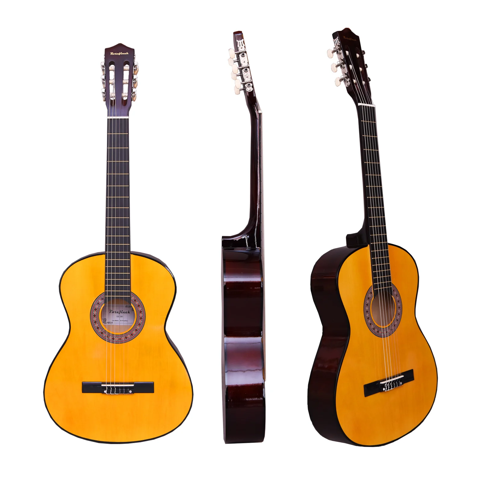 Rosefinch 30/39 Inch Classical Guitar Child Guitarra Fast delivery Free Accessories with Capo Strings Picks Tuner Nylon String