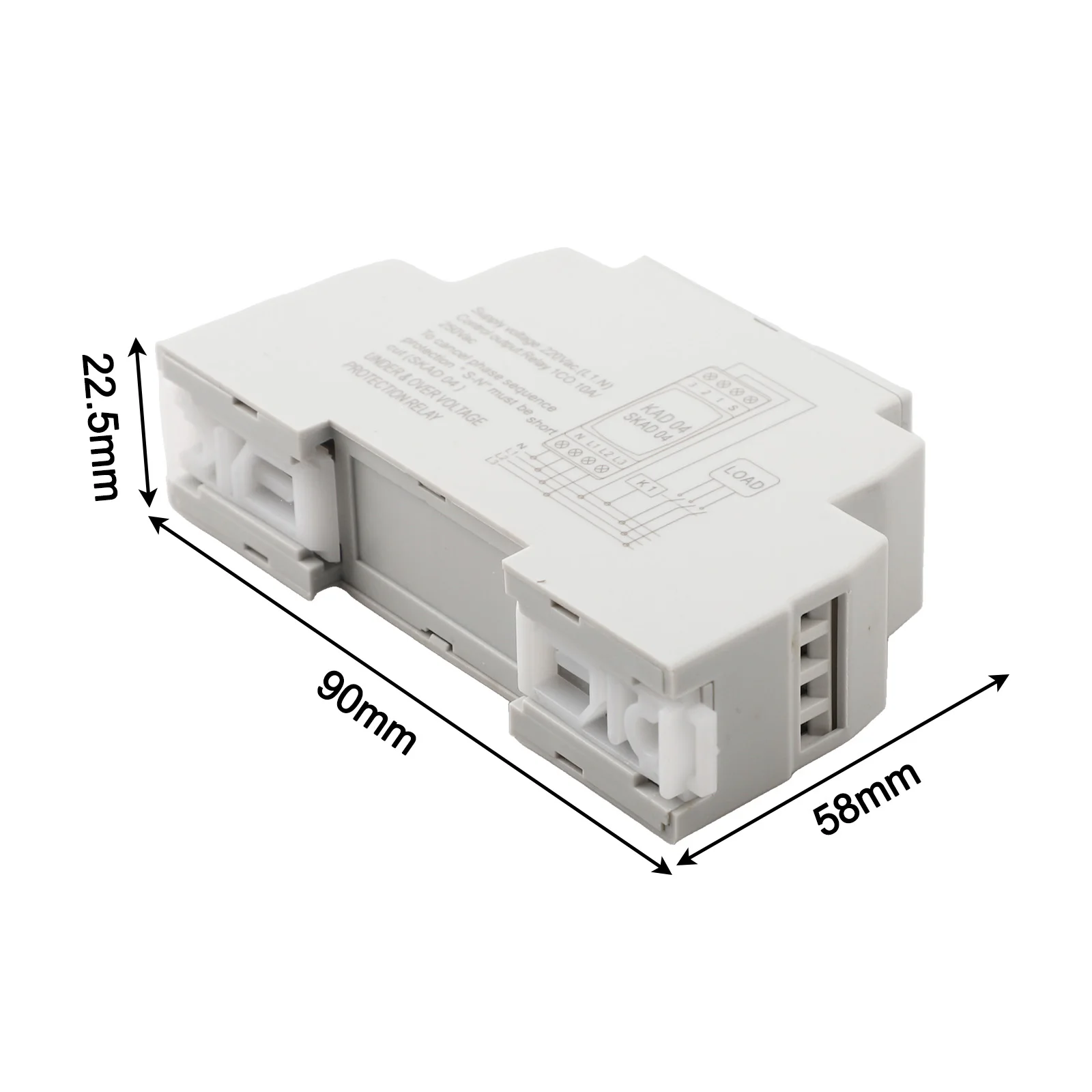 

Practical New Protector Undervoltage 220VAC 90*58*22.5mm Multifunctional Over Under Voltage Relay Over-voltage