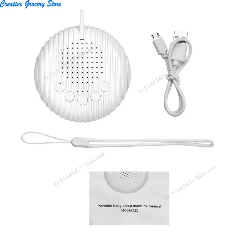 آلة مساعدة النوم 10 أصوات مهدئة آلة صوت الضوضاء البيضاء توقيت إيقاف التشغيل القابلة لإعادة الشحن مراقبة الاسترخاء أثناء النوم