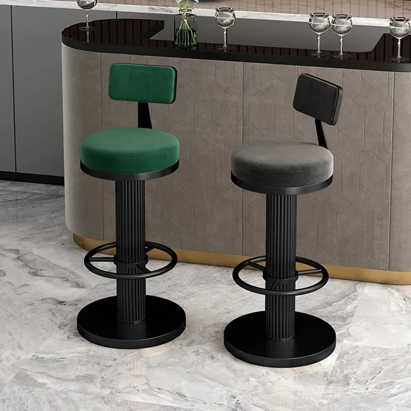 

Designer Lounge Bar Chairs Modern High Stool Minimalist Nordic Bar Stool Swivel Kitchen Chaises Salle Manger Bar Accessories