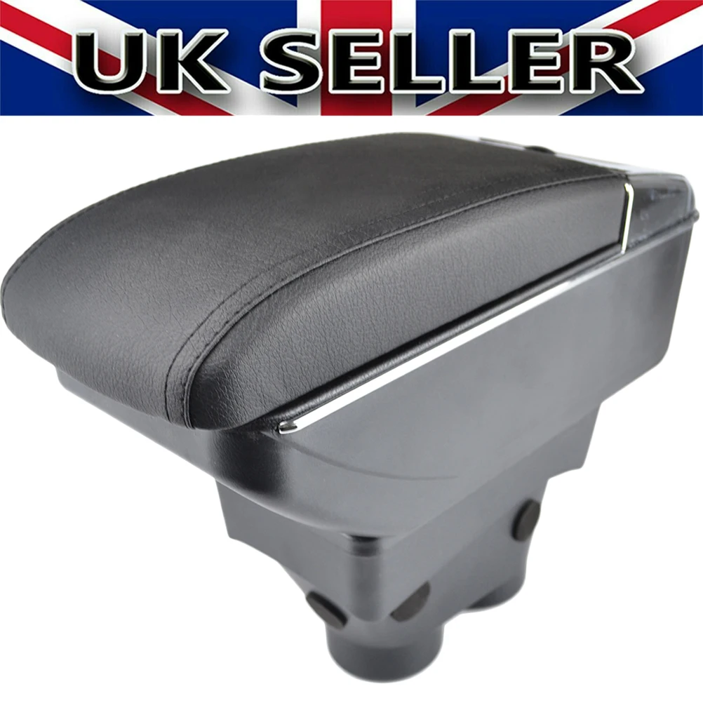 For Peugeot 208 2013-2018 Duel Central Console Armrest Storage Compartment