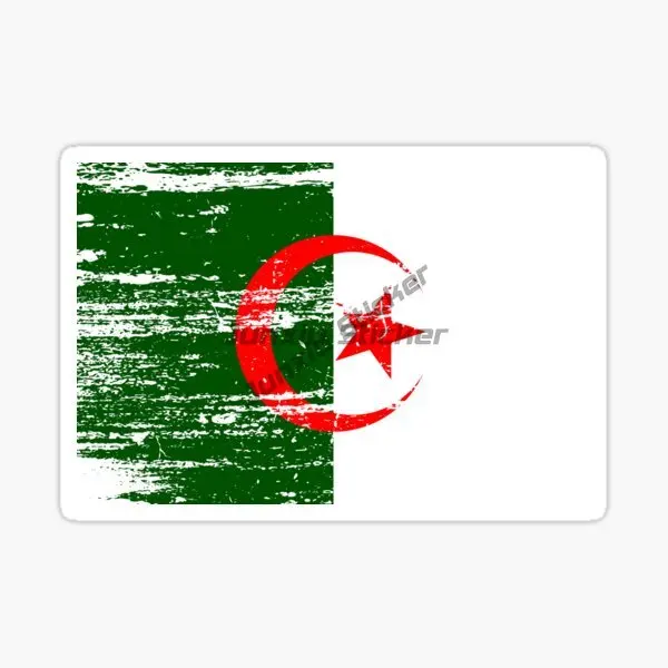 Creativity ALGERIA Flag Map National Vinyl Waterproof Anti-UV Decal Bottle Tumbler Boat Car Truck Window Kayak Bumper Sticker