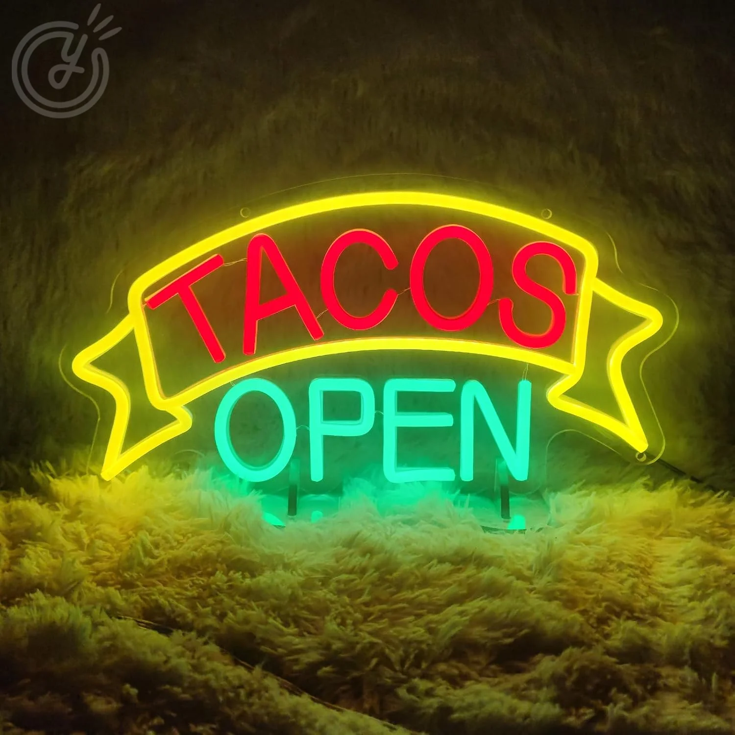 Tacos Open Neon Signs Wall Decor LED Taco Lights For Mexican Restaurant Party Food Light Kitchen Coffee Decor Welcome Neon Signs