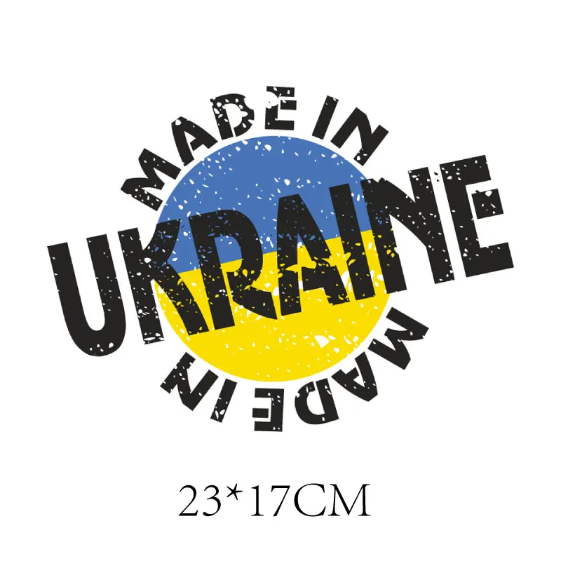 New Unraine Emblem Thermal Stickers Sunflower Patches for Clothing Unrainian Flag Iron on Transfers for Clothes T-shirt Applique