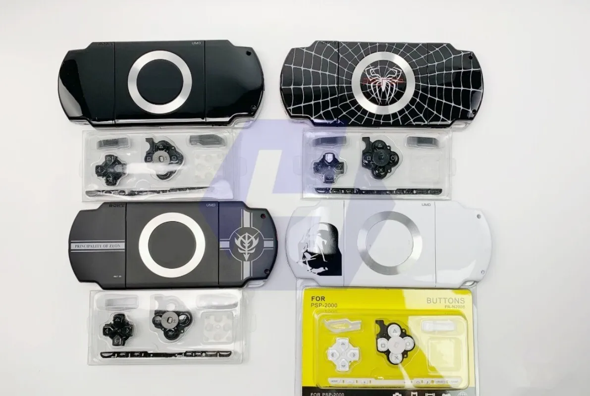 Coque de remplacement pour Console de jeu PSP 2000 PSP2000, boîtier complet limité avec Kit de boutons à vis