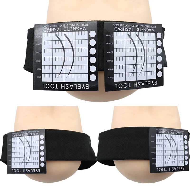Wimpern Extension Board Lagerung Box Magnetische Wimpern Verlängerung Display Tablett Wimpern Platte Halter Stirnband Set Make-Up-Tools