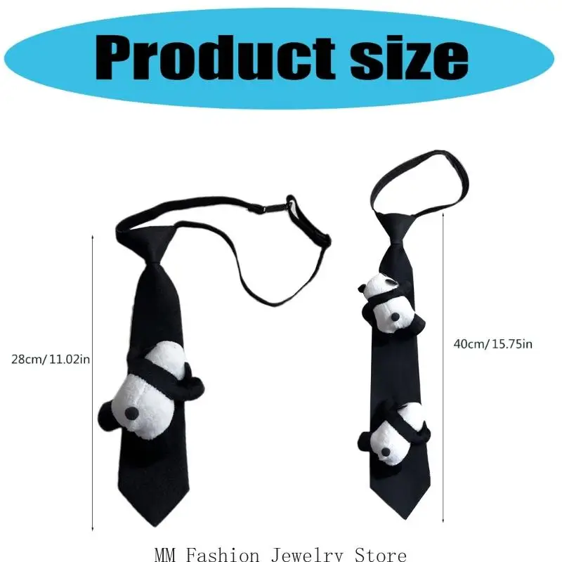 ربطة عنق D0UB موحدة مربوطة مسبقًا للفتيات في المدرسة العليا، ربطة عنق مربوطة مسبقًا، مظهر أنيق للاستخدام في العمل والمكتب #6