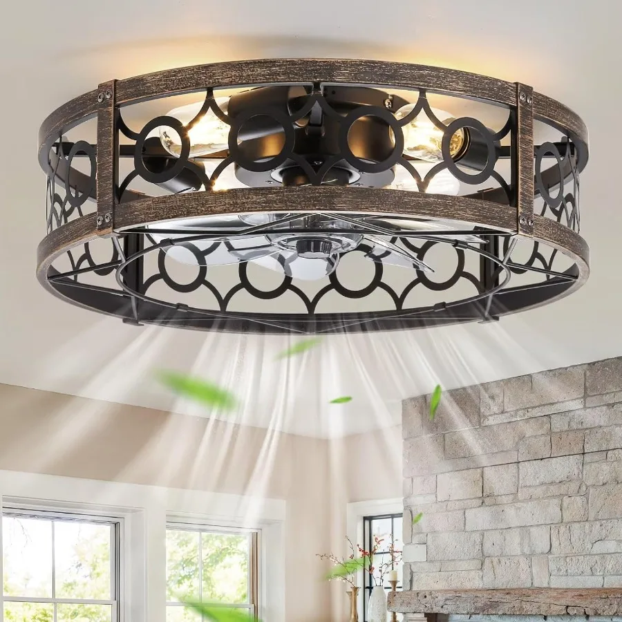 Caged Flush Mount C…