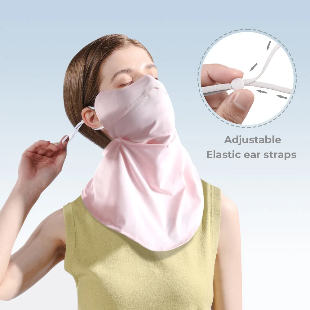 Bandana d'été en soie glacée pour femmes, Protection UV pour Sports de plein air, couvre-visage pour les yeux, randonnée, chasse, cyclisme, écharpe respirante