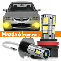 2pcs LED Fog Light For Mazda 6 GG GH GJ 2002-2018 2006 2007 2008 2009 2010 2011 2012 2013 2014 2015 Accessories Canbus Lamp
