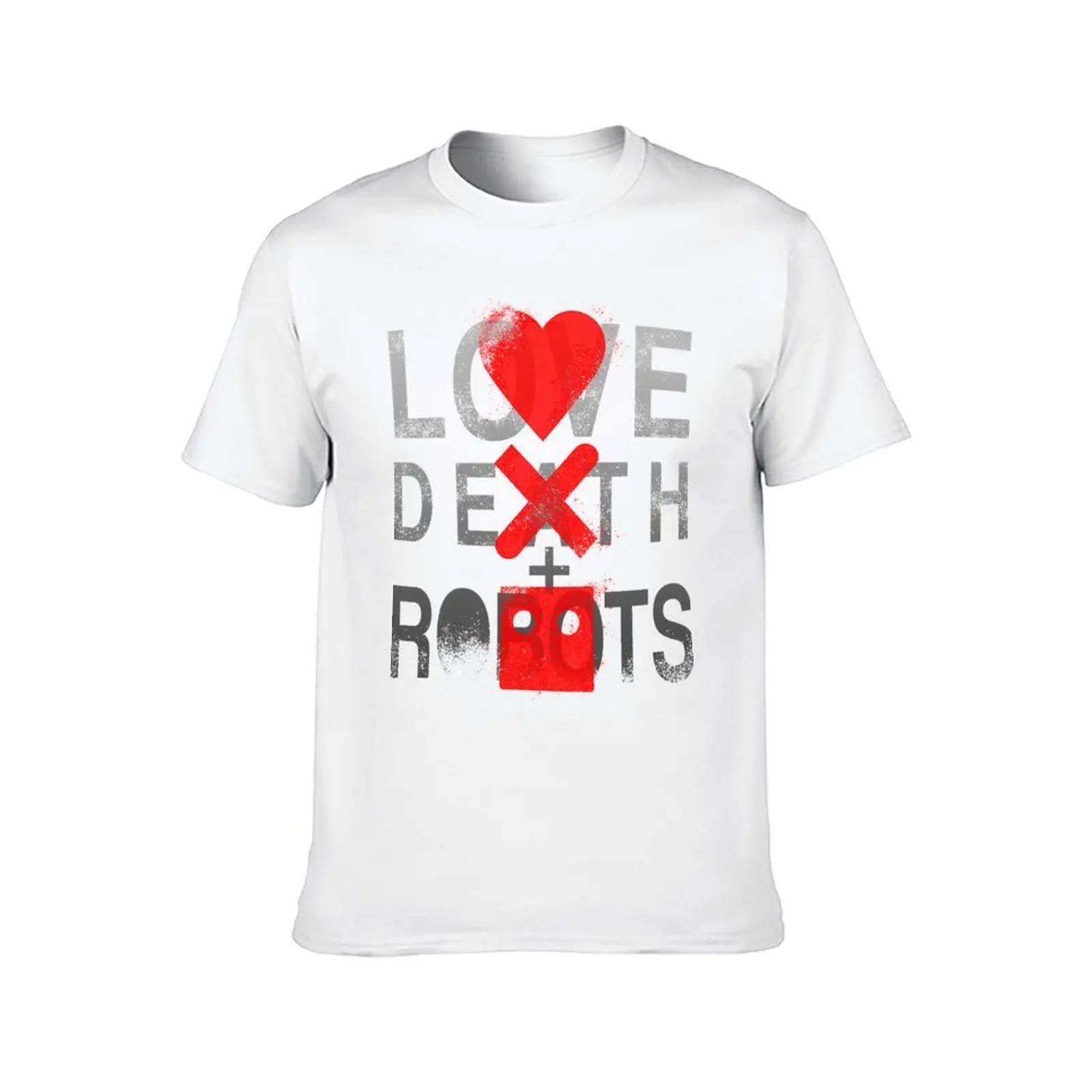 تي شيرت Love Death + Robots تي شيرت مضحك تي شيرت قطني للرجال تي شيرت برسومات #2