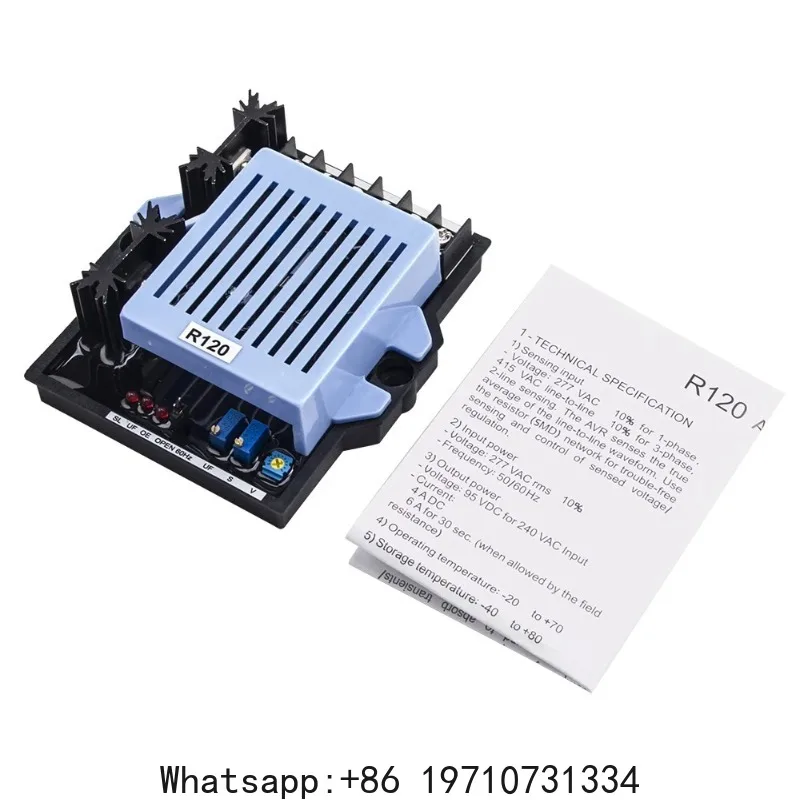 

New Arrival R120 AVR Generator Automatic Voltage Regulator Stabilizer Control Board Leroy Somer Power Generator Accessories