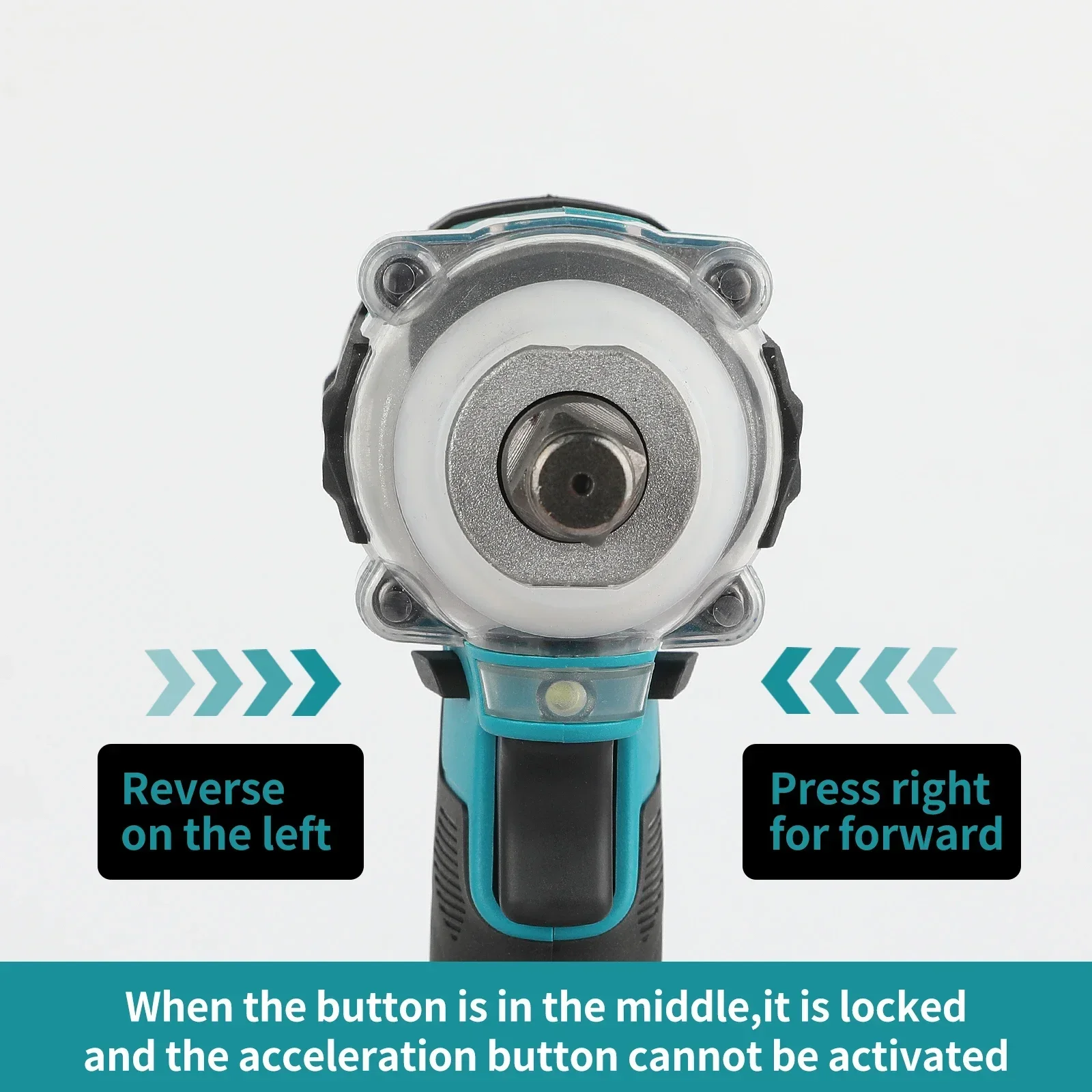 Makita DTW300 Windkanone zum Entfernen von Reifen, bürstenloser, leistungsstarker, großer Akku-Schlagschrauber, 330 Nm Drehmoment, Lithium-Autoreparaturwerkzeug. – Detail 5