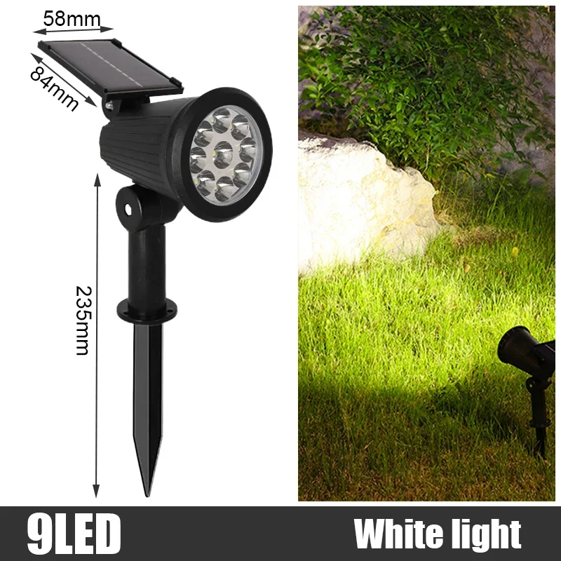 NEWBIRTH 9-LED Solar Spotlight RGB 7