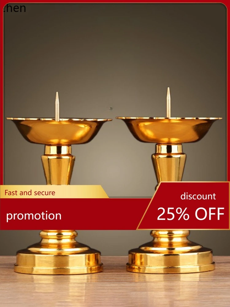 Cz candlestick holder brass candle holder home decor vintage wedding metal candlestick