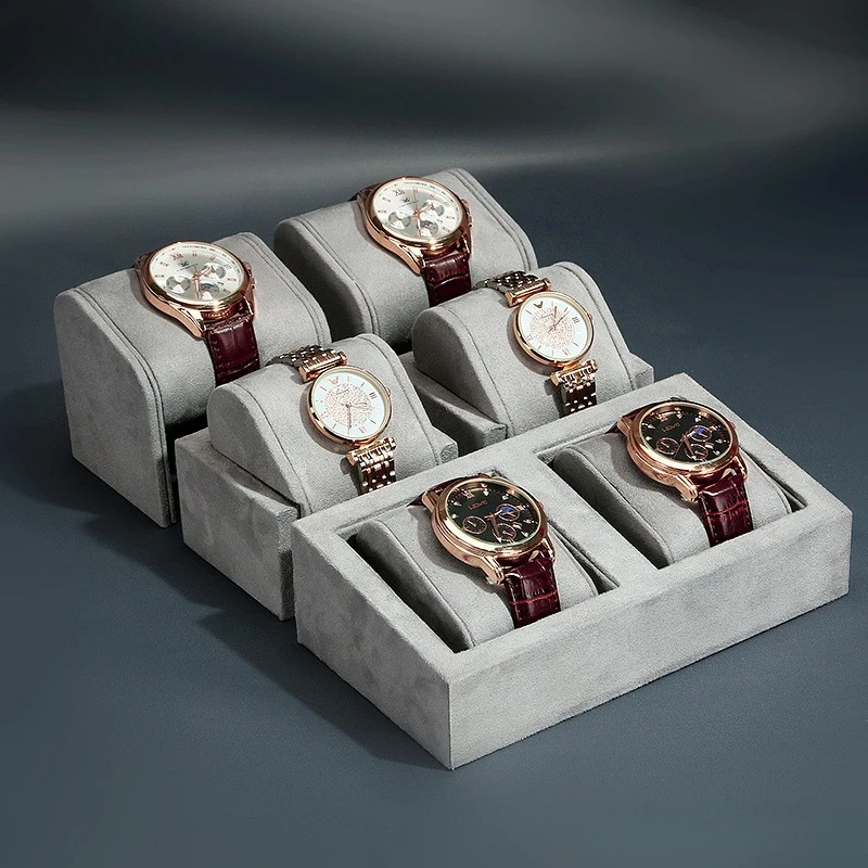 مشاهدة لوحة عرض رمادي ساعة الدعامة زخرفة الراقية عداد ساعة عرض الرف المنقولة وسادة حقيبة بقعة #5