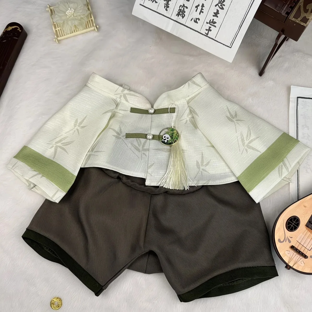 40 سنتيمتر حثالة الشرير نظام التوفير الذاتي SVSSS Shen Qingqiu Luo Binghe مطبوعة قطن قطيفة اكسسوارات مع مجموعة الملابس