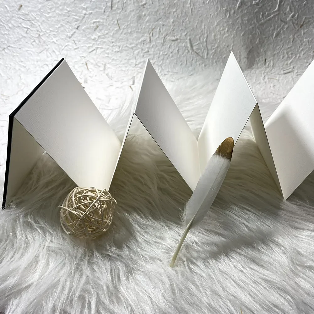 لوحة رسم مطوية بالألوان المائية POTENTATE 300Gsm دفتر رسم عضوي ورق ضغط بارد لطلاب الرسم الفنان