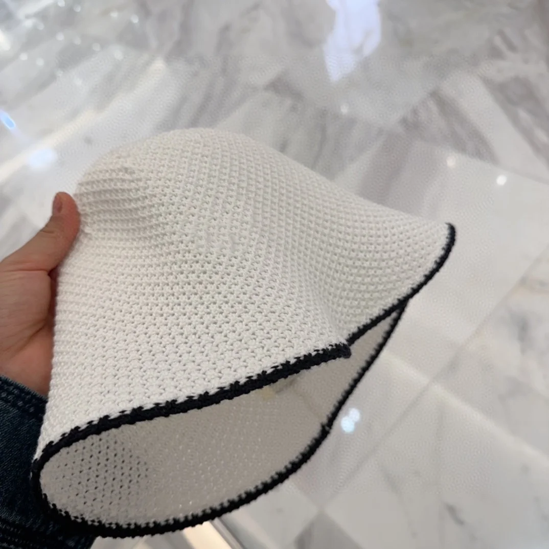 

Knitted Hat M Series Pure Black White Warm and Thermal Considerate Holiday Gifting Preferred Winter Look Timely Wearing Trendy