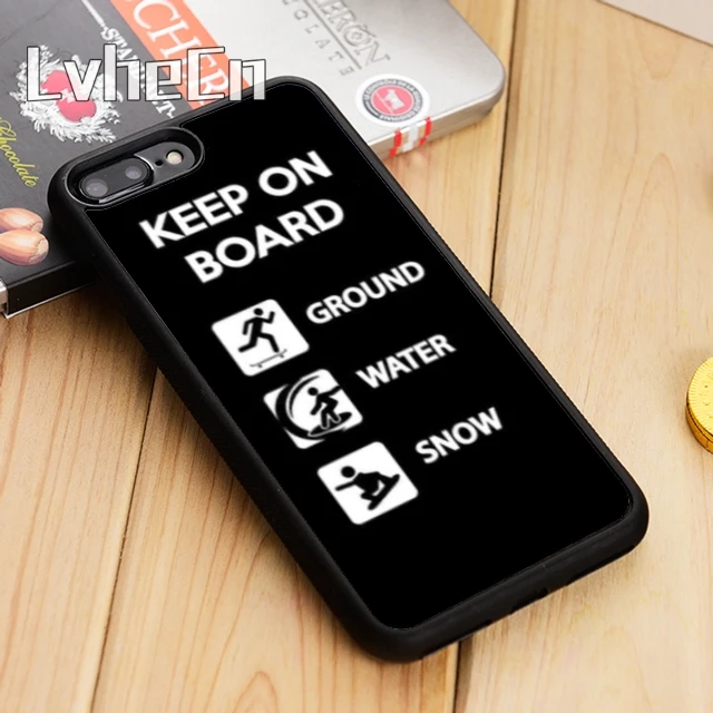 KEEP ON BOARD RadAct Skateboard Surf Snowboard Phone Case For iPhone 14 15 16 13 12 Mini Max For Apple 11 Pro Max 6 8 7 Plus