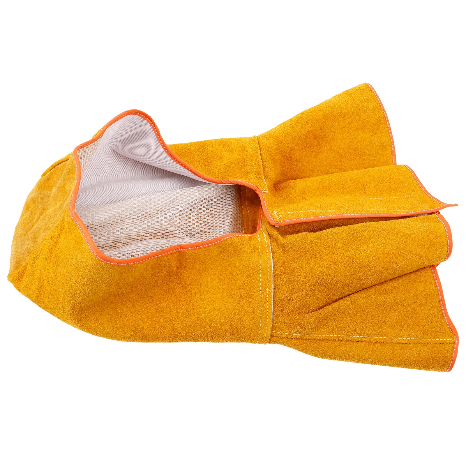 Cagoule de soudage ignifuge en cuir de vache, Protection de la tête pour adultes, hommes et femmes, drapeau de cou, capuchon de Protection, équipement de sécurité