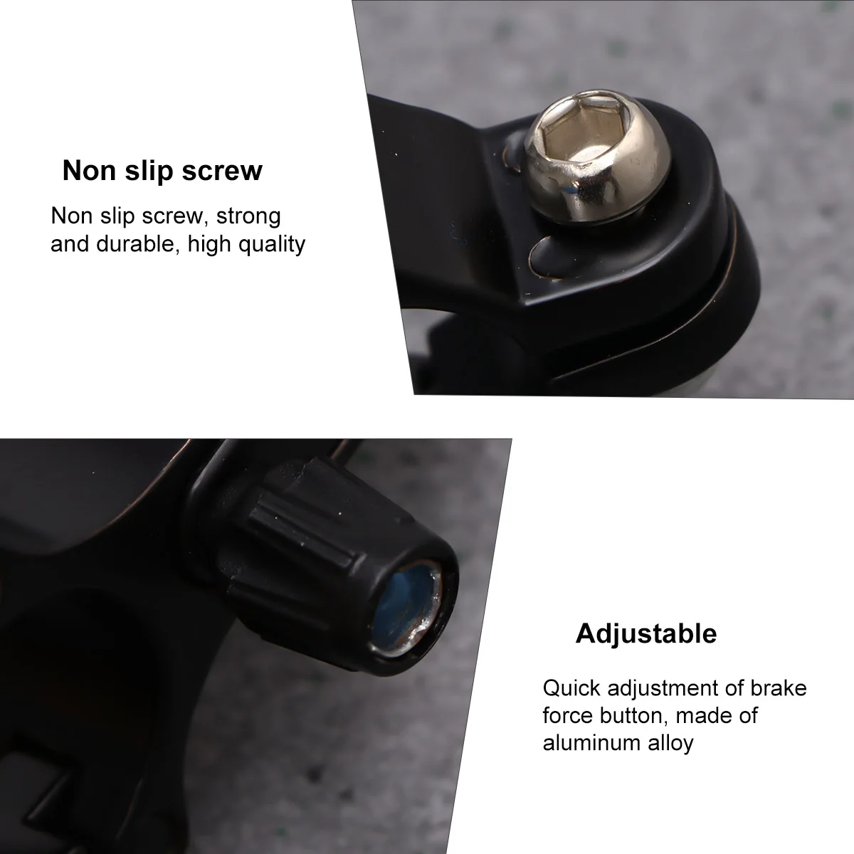 

2Pcs Aluminum Alloy Bike Brake Lever Universal Lightweight Cycling Brake Handle Spare Parts Repair Black Brakes