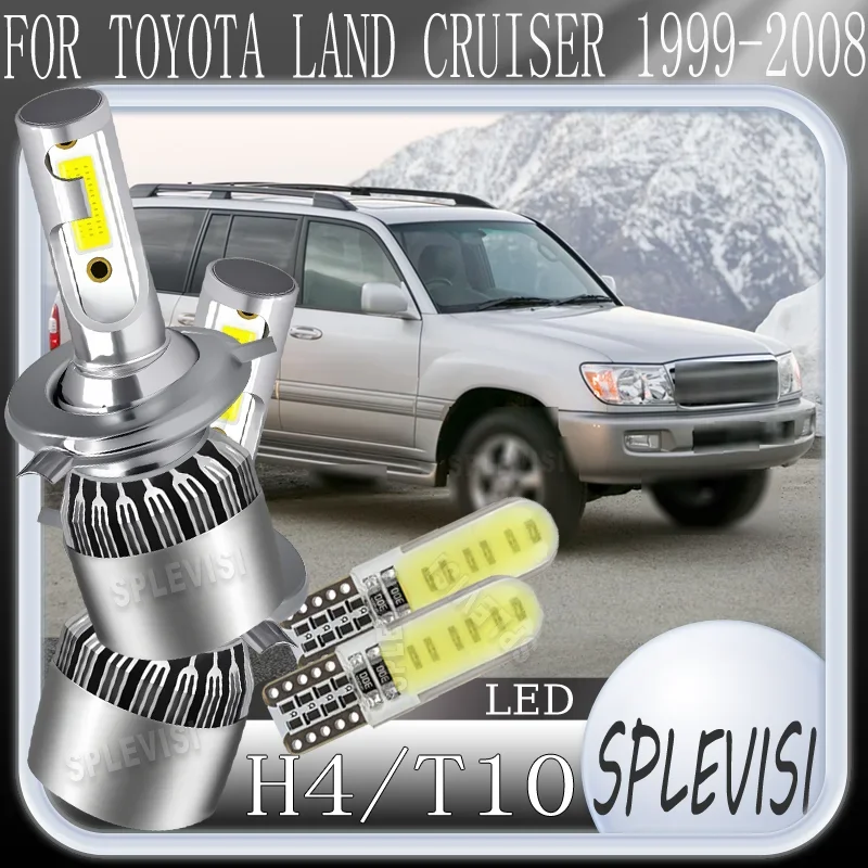 LED Headlight Lamps improved visibility on the road.For TOYOTA LAND CRUISER 1999 2000 2001 2002 2003 2004 2005 2006 2007 2008