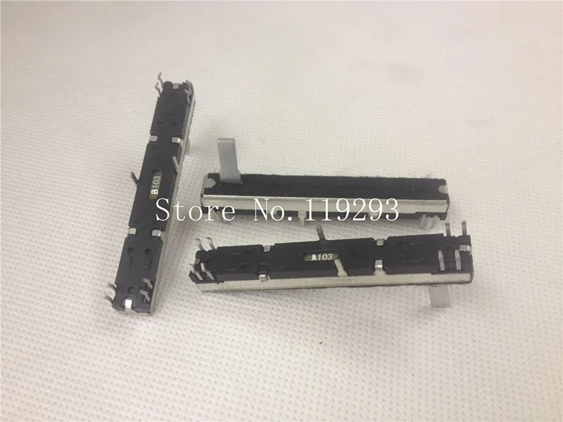 

Joint venture factory black mixer 6 cm 60MM B5K B5KX2 B10KX2 A10K A50K double fader potentiometer B103 B10K 15MM--10PCS/LOT