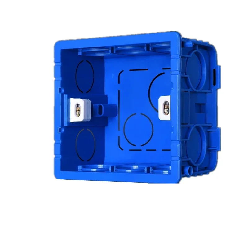 Type 86 General electric wall switch socket mounting box, switch socket junction box hidden in the mounting box white red blue