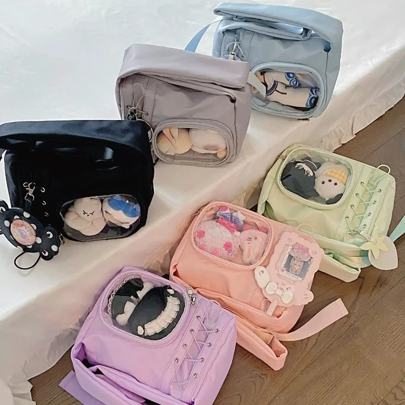 Lta Bag Original Wide Shoulder Strap Versatile Daily Nylon Lightweight 10cm Transparent Baby Bag Commuter Student Shoulder Bags