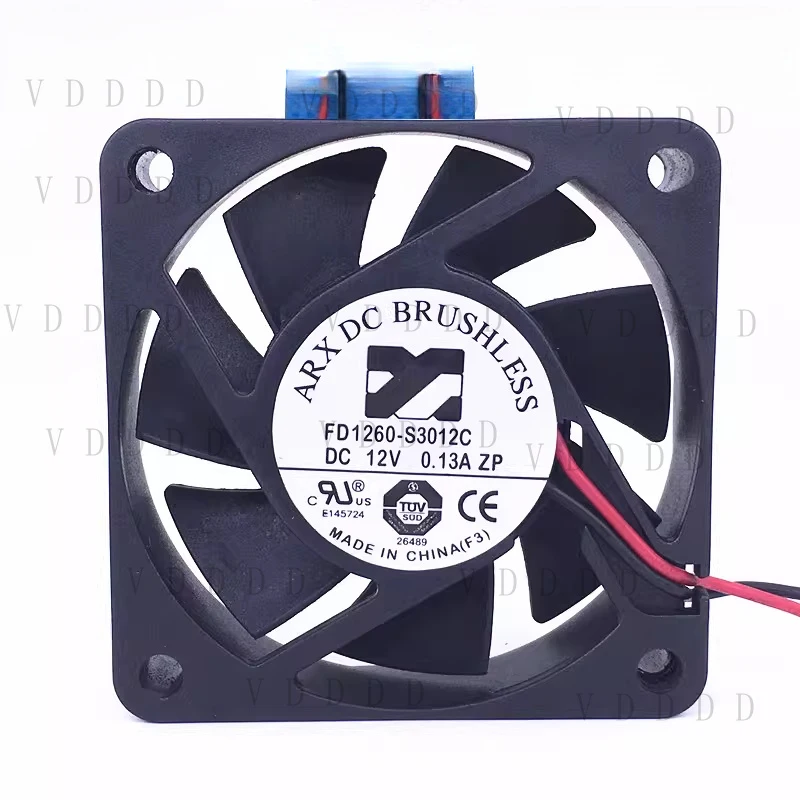

LL 1 шт. для ARX FD1260-S3012C DC12V 0.13A 6 см 2-проводной вентилятор охлаждения 6015