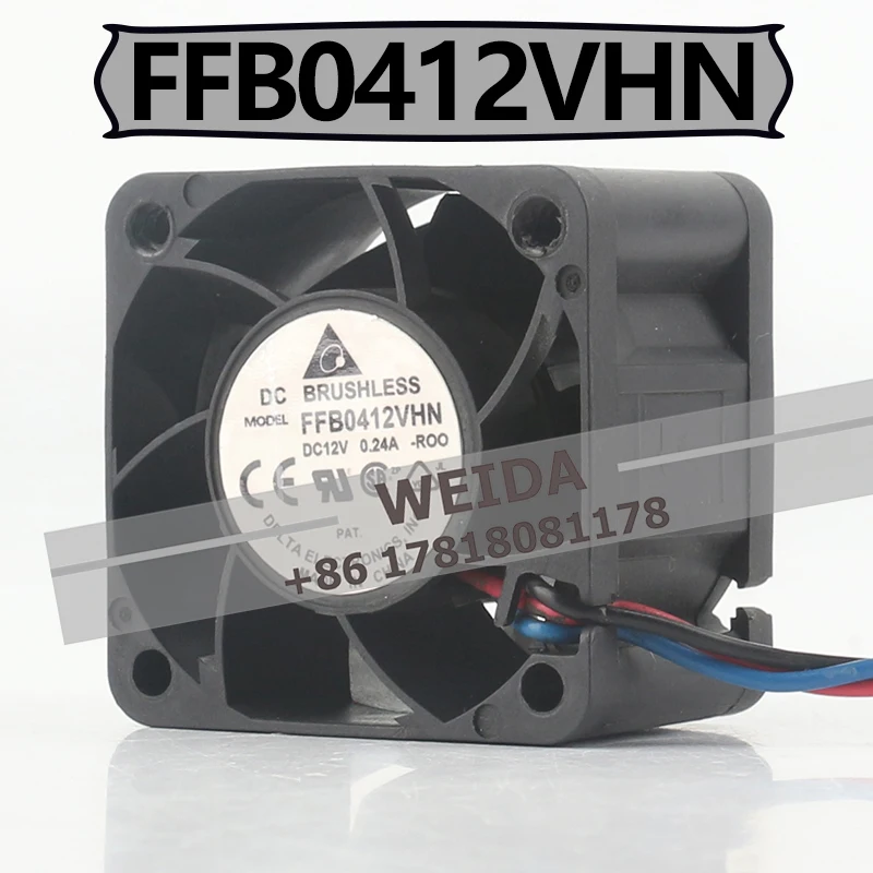 40X40X28MM Delta 12V 0.24A AC EC 4028 FFB0412VHN-R00 Switch Dual Ball Server Silent Speed Measurement 4CM Cooling Fan