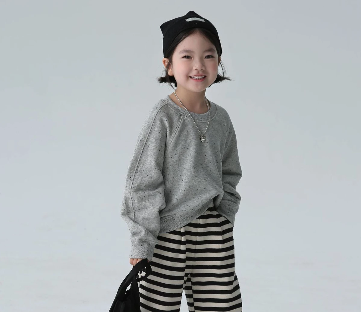 Hoodies Autumn Winter Childrens Clothing Children Head Cover Sesame Dot Sweater Tops Fashion 2024 Solid Round Collar