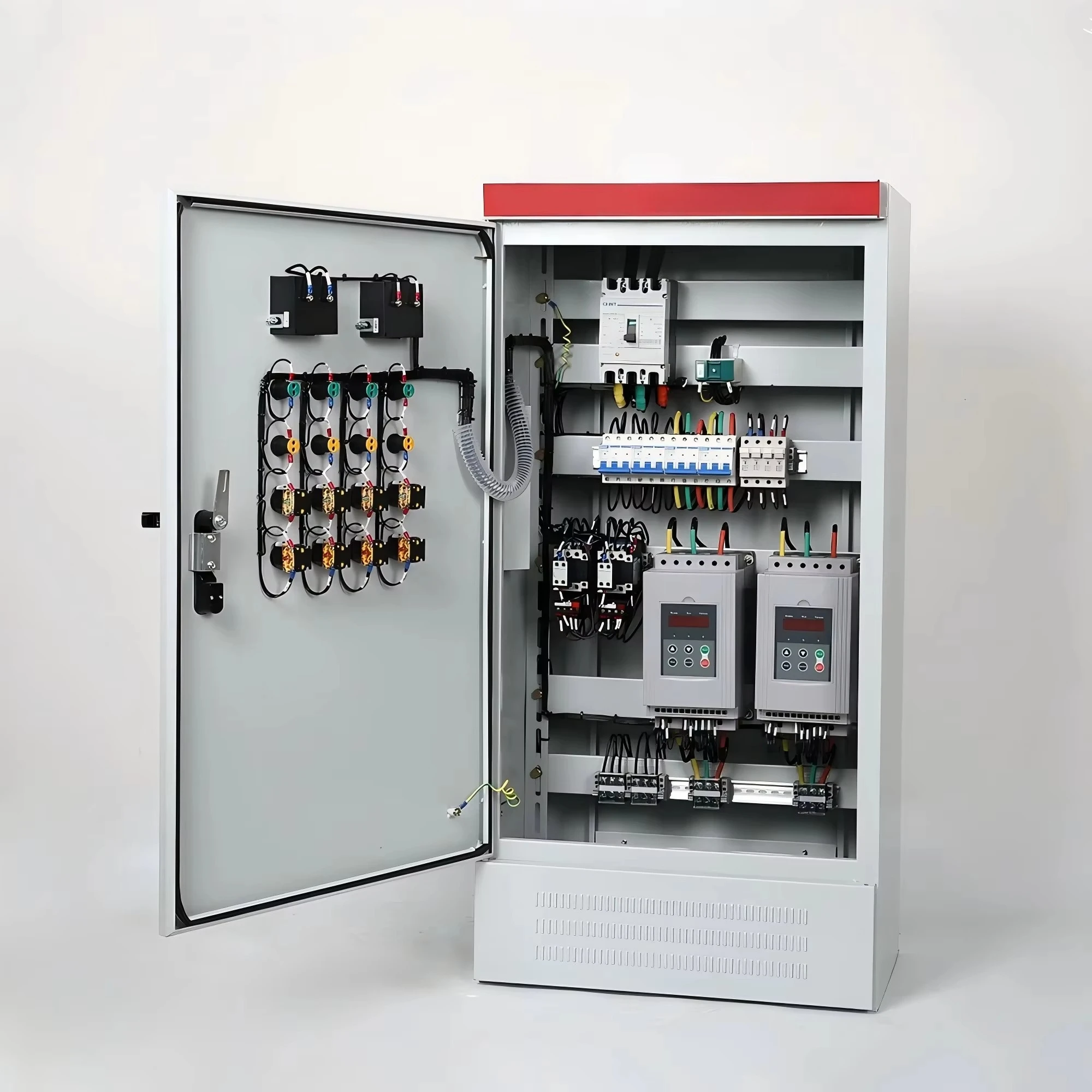 Modern China 3-Phase Dol Motor Soft Starter Power Distribution Panel For Motor Pump PLC Programming Control Equipment