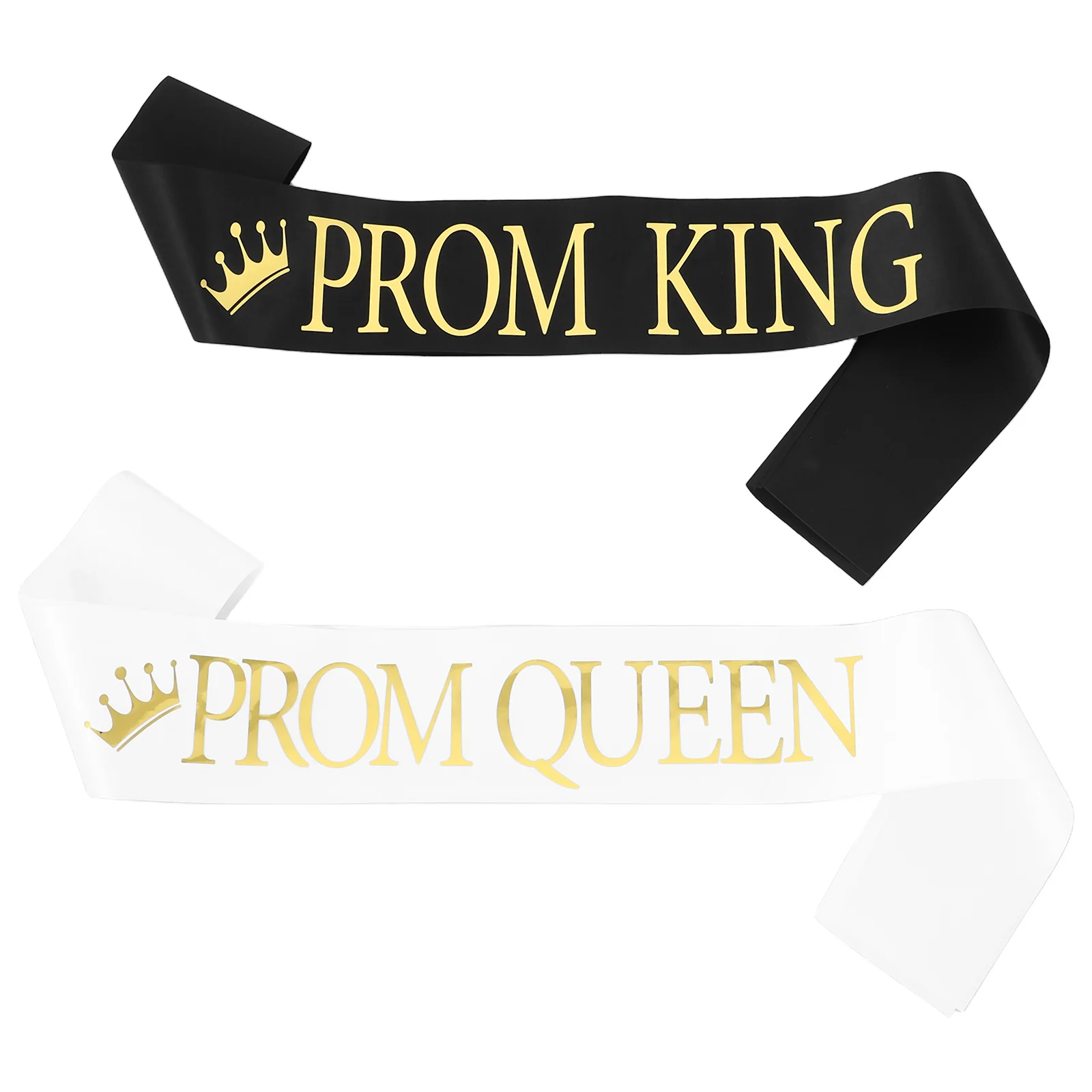 

2Pcs Prom Sash Graduation Party Decor Supplies Elegant Shoulder Belt for Celebration Prom King Graduate Sash