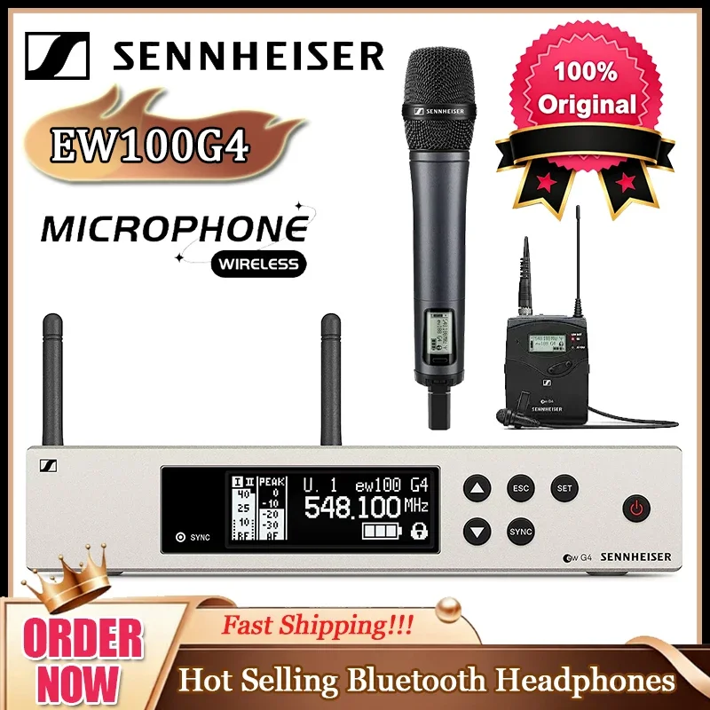 

Новый оригинальный беспроводной микрофон SENNHEISER EW100G4 для профессиональных конференций, выступлений и систем гида-гидов.
