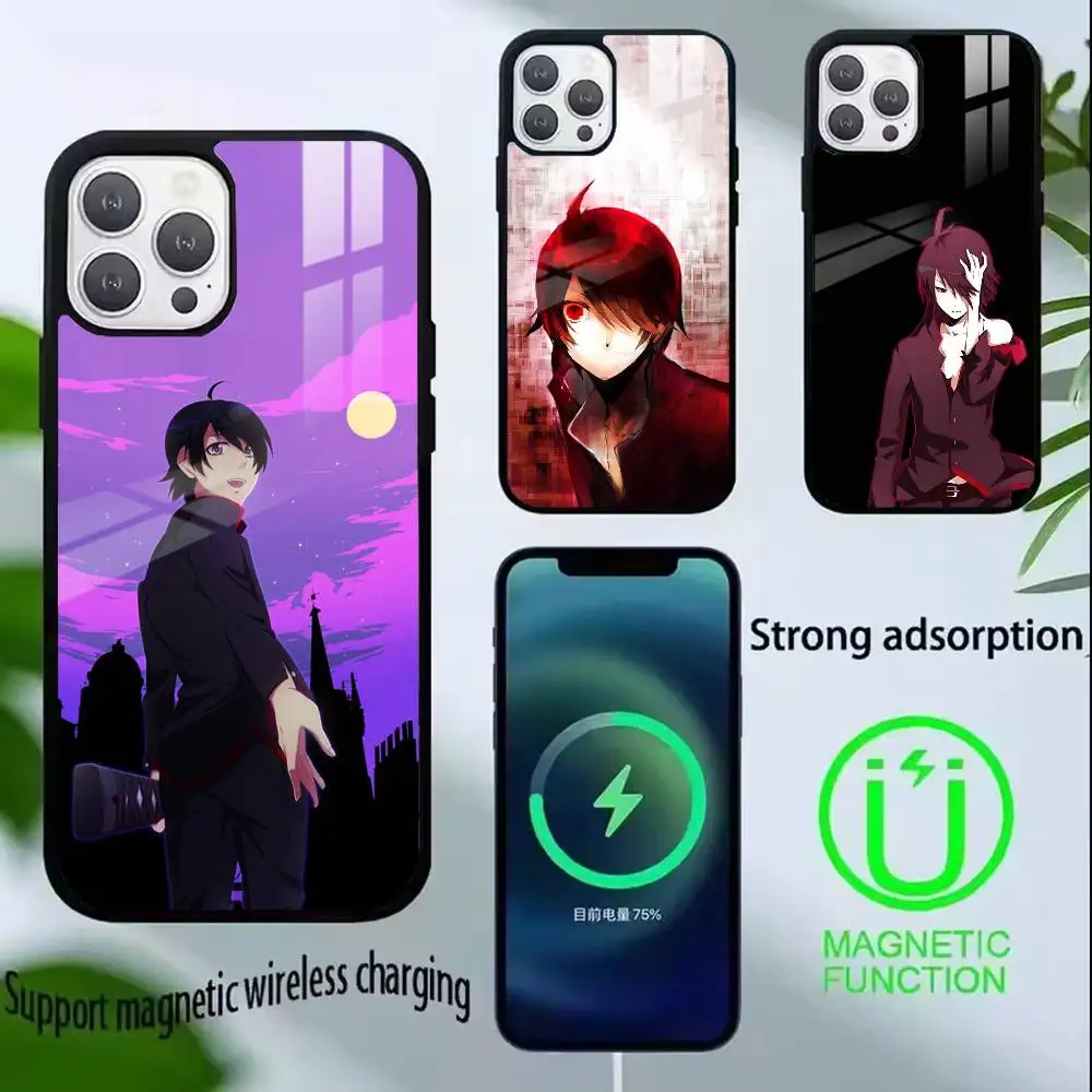 Anime K-Koyomi A-Araragi  Phone Case For iPhone17,16,15,14,13,12,11 Plus,Pro Allows magnetic wireless charging