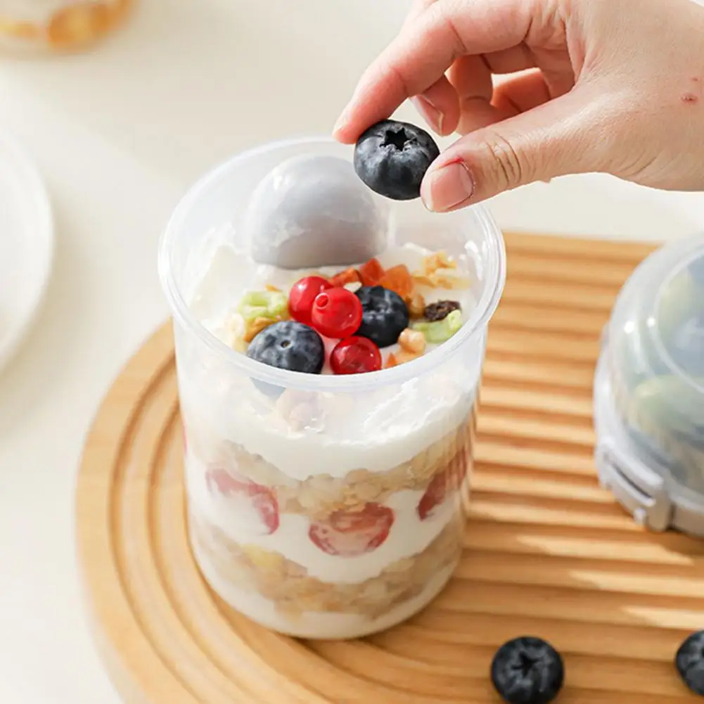 

800ml lunch box with Fork,Food-Grade PP Bento Box,Leak-Proof Soup Cup Containers for School Children/work travel