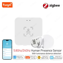 Tuya ZigBee Human Presence Detector Smart Human Body PIR Sensor Mmwave Radar Detector Motion Sensors Support Home Assistant Z2M