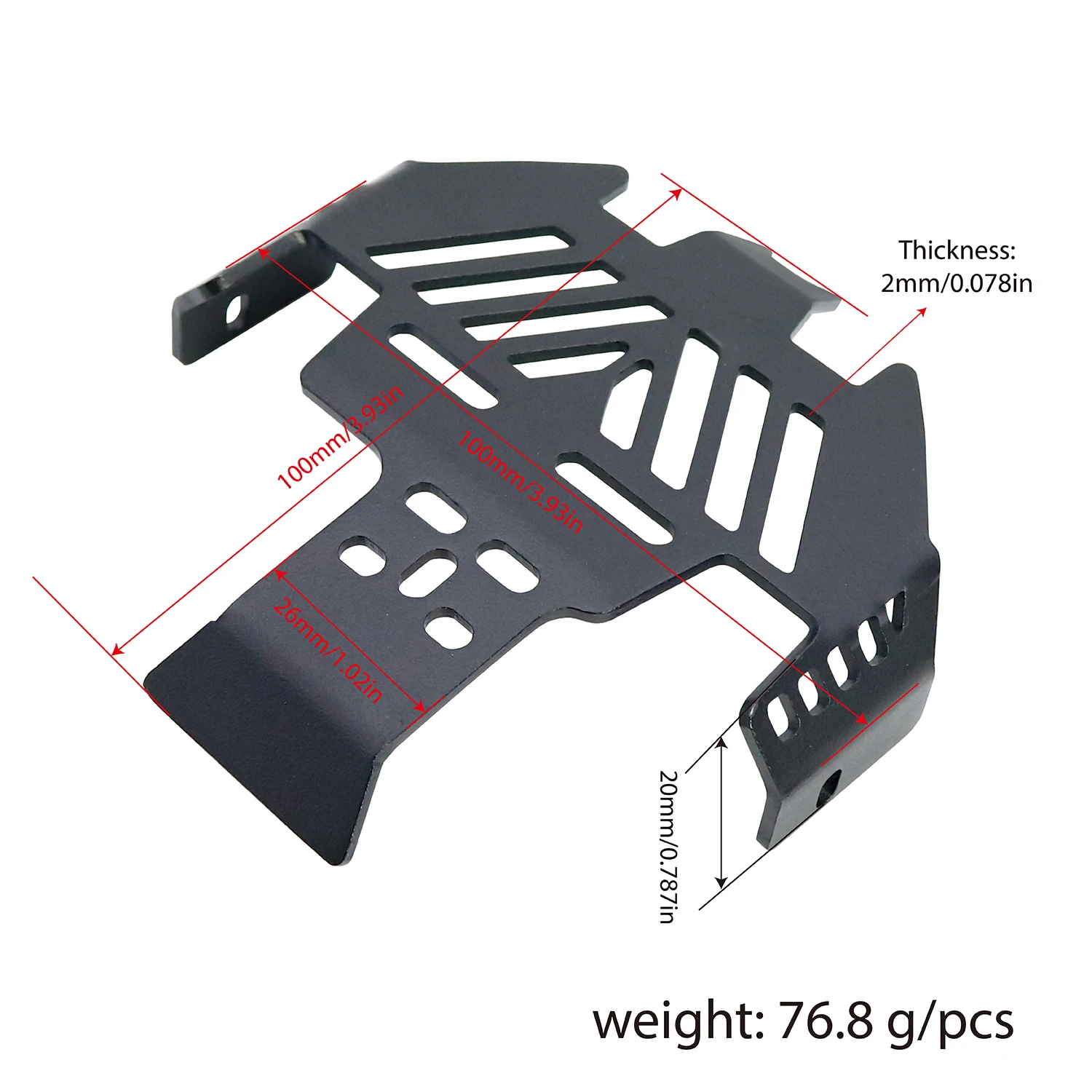 Osłona podwozia ze stali nierdzewnej, płyta ochronna, osłona akumulatora do 1/10 RC Crawler Trx4 Bronco Defender 82046-4 92076-4 K5