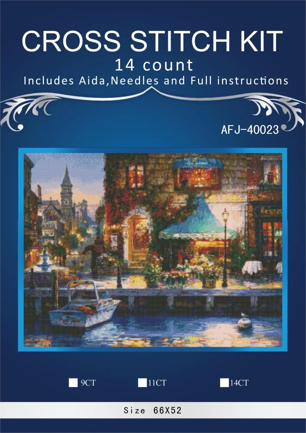 11/14/16/18/27 Cross stitch Set Lovely Counted Cross Stitch Kit Evening night city embroidery dim DMC ANCHOR