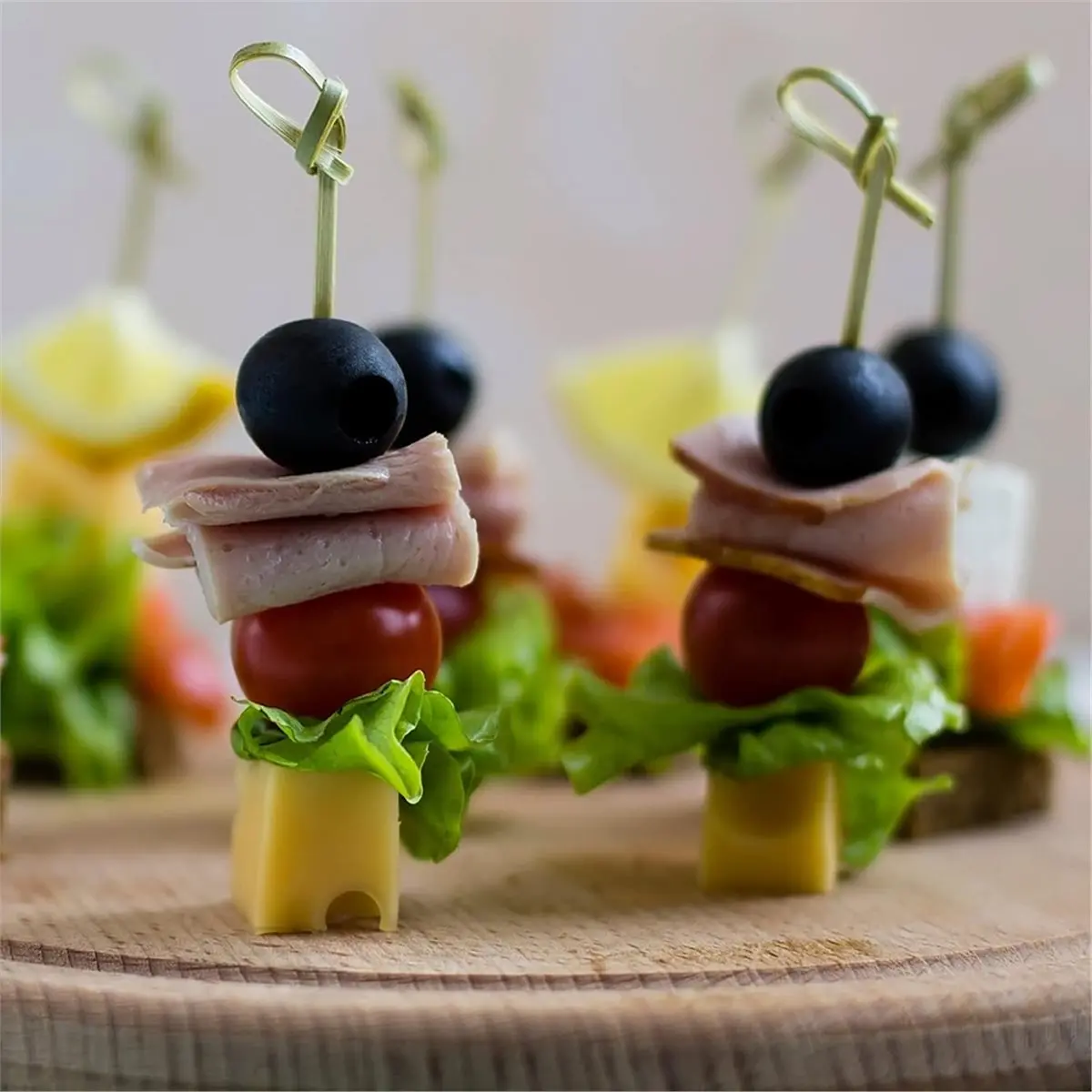 2026 New Bamboo Cocktail Picks, 4.13 Inch Skewers with Fancy Knot for Party Drinks Food Fruit, Charcuterie Boards 1200 Pcs