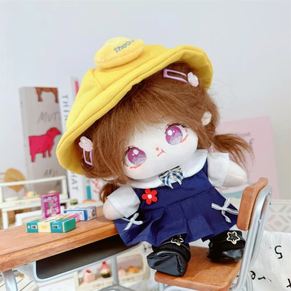 

1 set Kindergarten 20cm Cotton Clothes Denim Skirt Outfit Cotton 's Clothes Mini Yellow Duck No Attribute Clothes