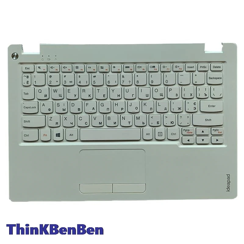 UKR Ukrainian White Keyboard Upper Case Palmrest Shell Cover For Lenovo Ideapad 110S 11 11IBR 5CB0M75970